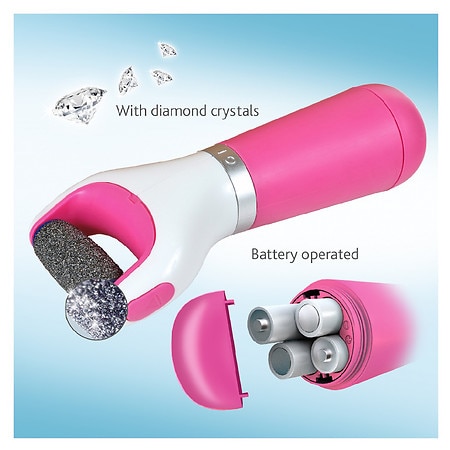 Amope + Pedi Perfect Pink Electric Foot File for Callus Removal