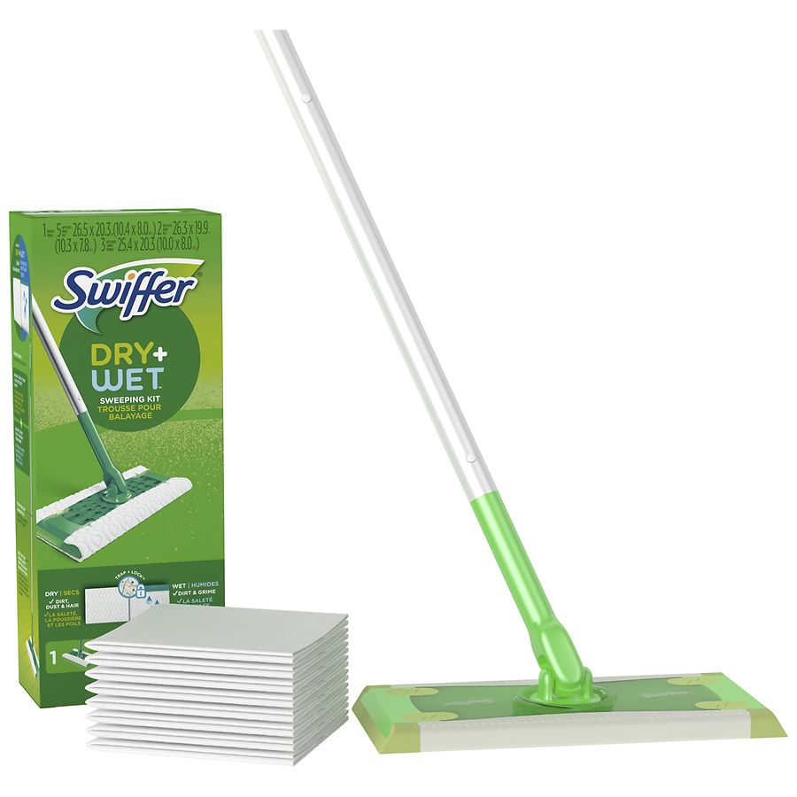 Swiffer Sweeper Heavy Duty Multi-Surface Dry + Wet Sweeping Kit