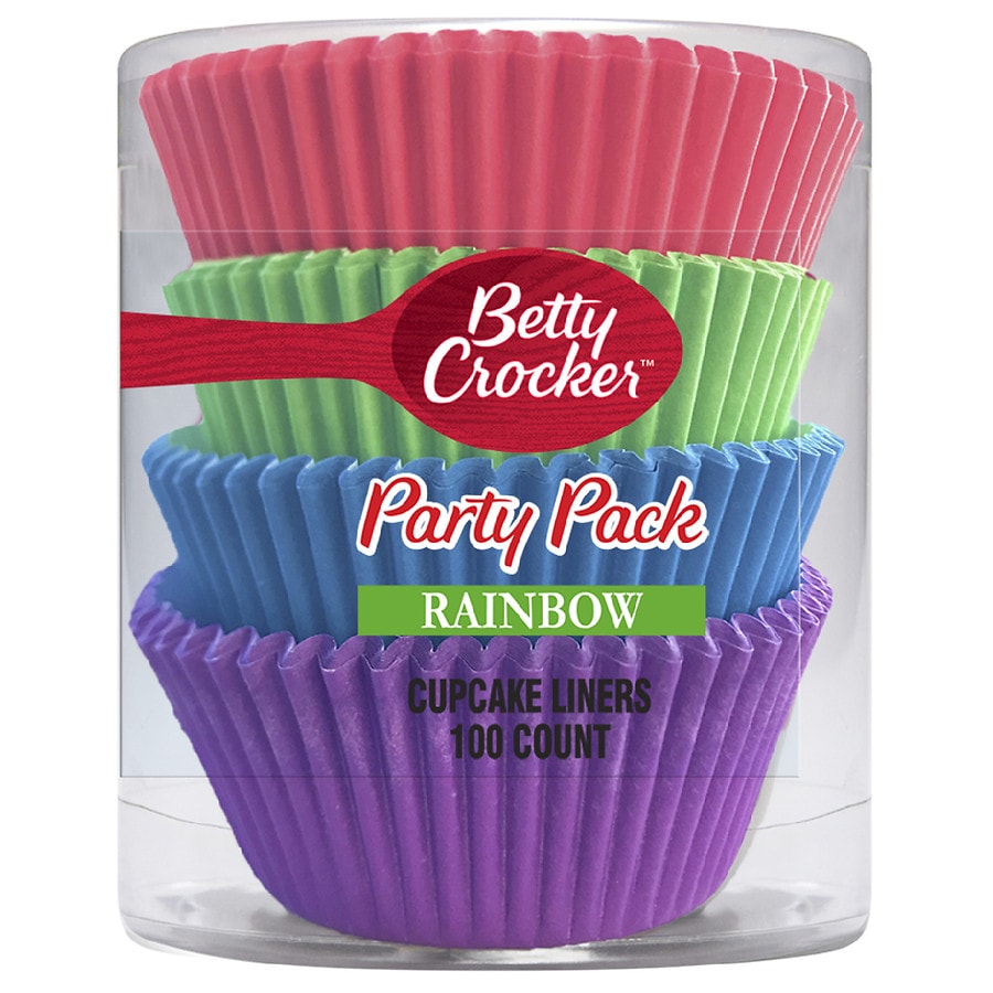 Betty Crocker Cupcake Liners Rainbow