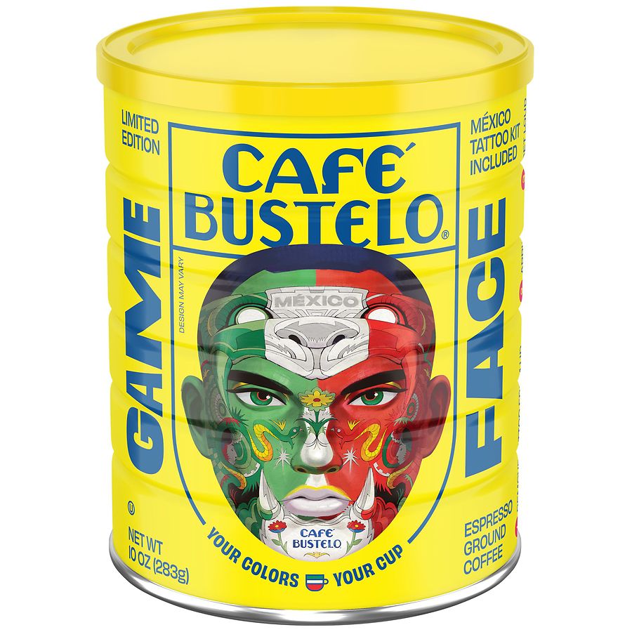 Cafe Bustelo Espresso Style Dark Roast Ground Coffee, Can