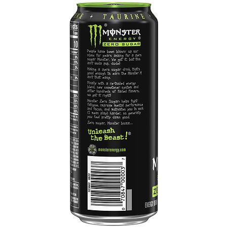 Monster Energy Zero Sugar Drink Pack Sweet And Salty Citrus