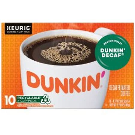 Dunkin' Donuts Decaf Coffee K-Cup Pods Decaf Original