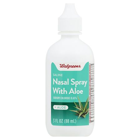 Walgreens Saline Nasal Spray with Aloe