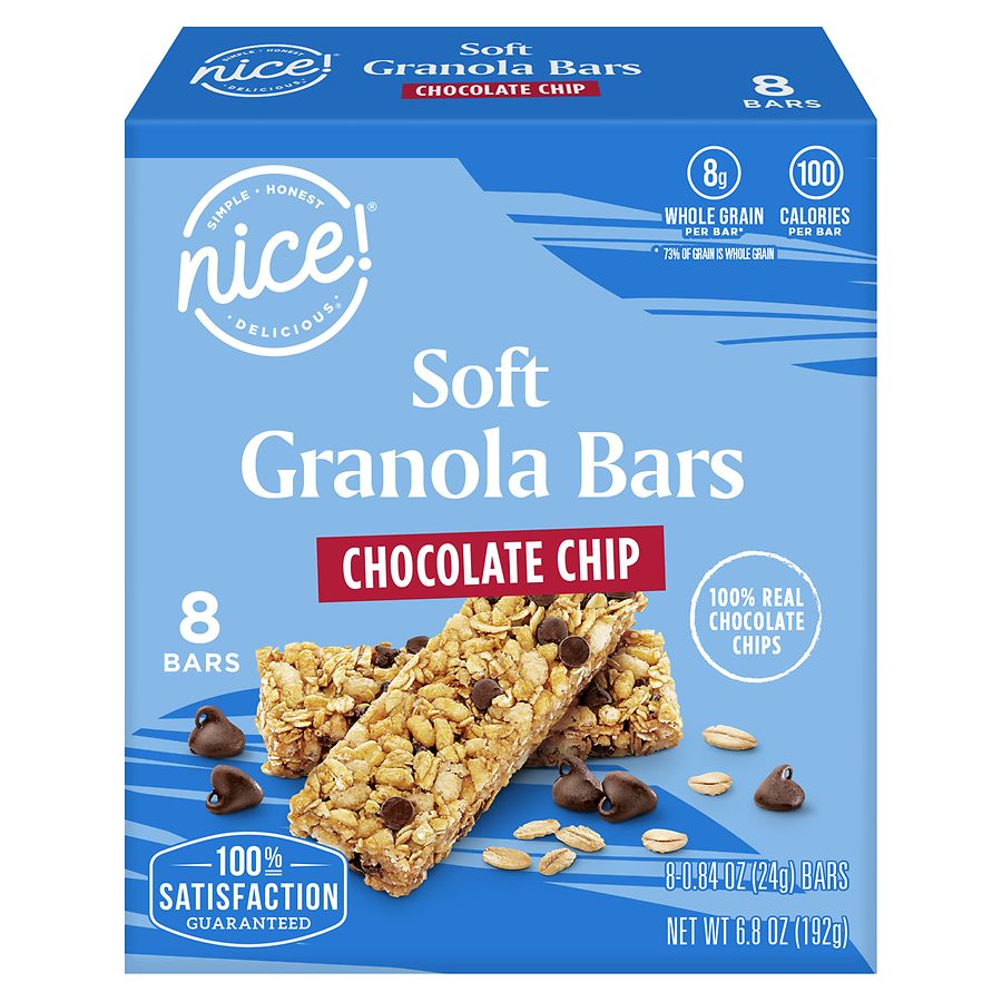 Nice! Soft Granola Bars Chocolate Chip Walgreens