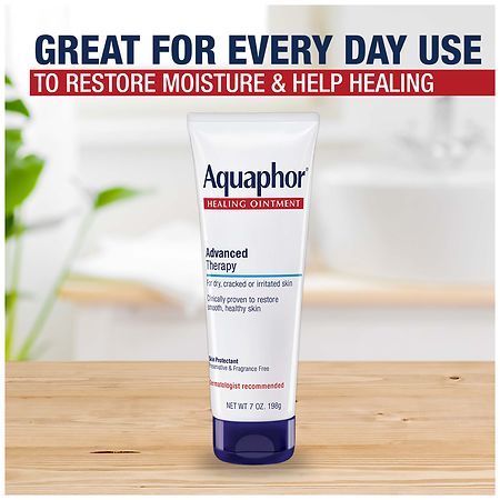 Aquaphor Healing Ointment Advanced Therapy Skin Protectant, Dry Skin Body  Moisturizer, 0.35 Oz Tube, 2 Count (Pack of 1)