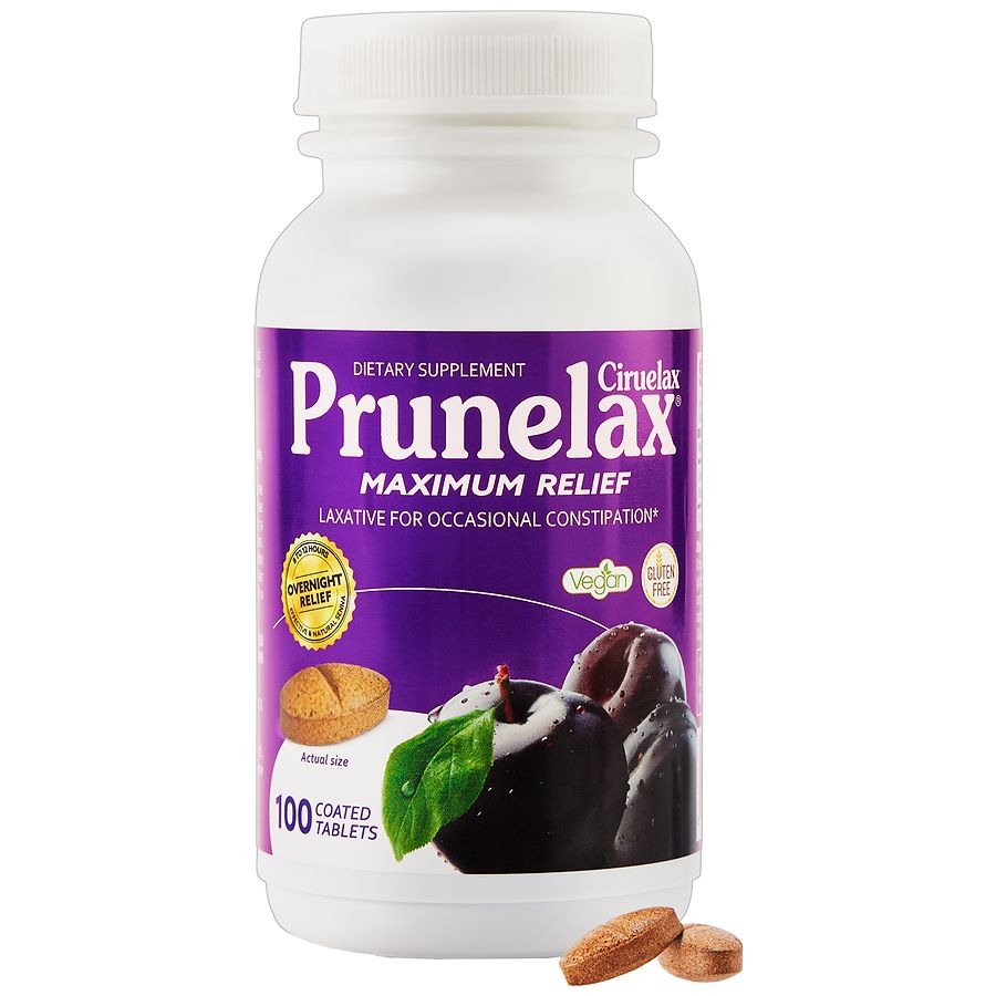 Photo 1 of Prunelax Ciruelax Natural Laxative Maximum Relief 100 Tablets EXP 09/2026