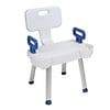Drive Medical Bathroom Safety Shower Chair with Folding Back White | Walgreens