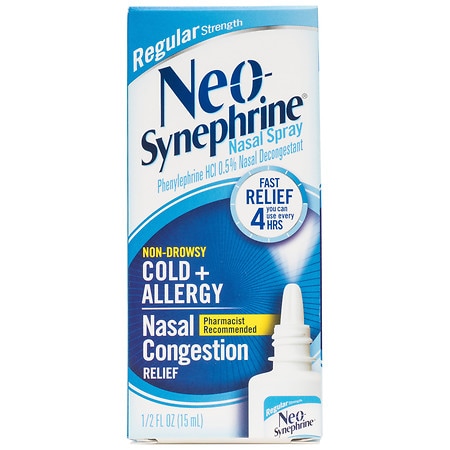 Neo-Synephrine Cold & Sinus Regular Strength Nasal Decongestant Spray