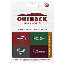 R$ 100,00 Outback Gift Card  Comprar Vale Presente + Barato