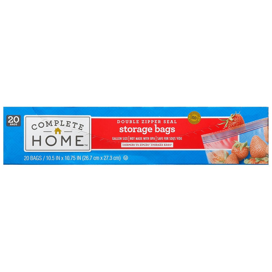 Ziploc Easy To Open Quart Storage Bag Case