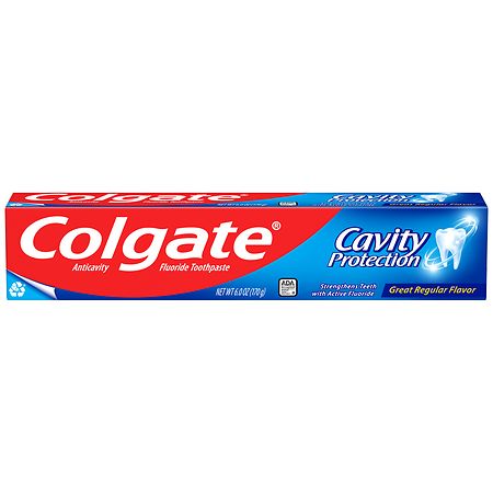 Colgate Cavity Protection Toothpaste With Fluoride Great Regular Flavor