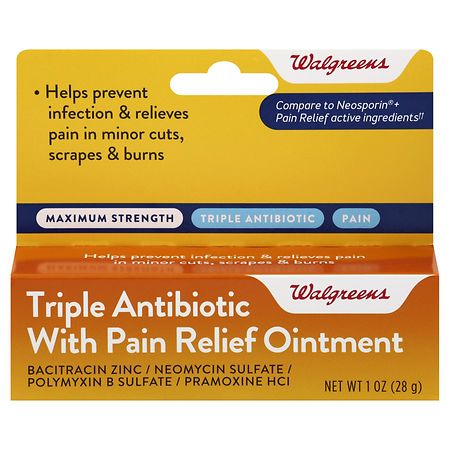 UPC 311917178721 product image for Walgreens Triple Antibiotic Ointment + Pain Relief - 1.0 oz | upcitemdb.com