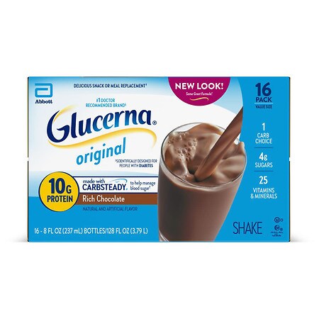 UPC 070074629339 product image for Glucerna Nutritional Shake Rich Chocolate - 8.0 fl oz x 16 pack | upcitemdb.com