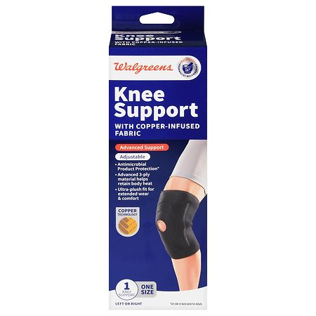 Walgreens Knee Support with Copper-Infused Fabric One Size