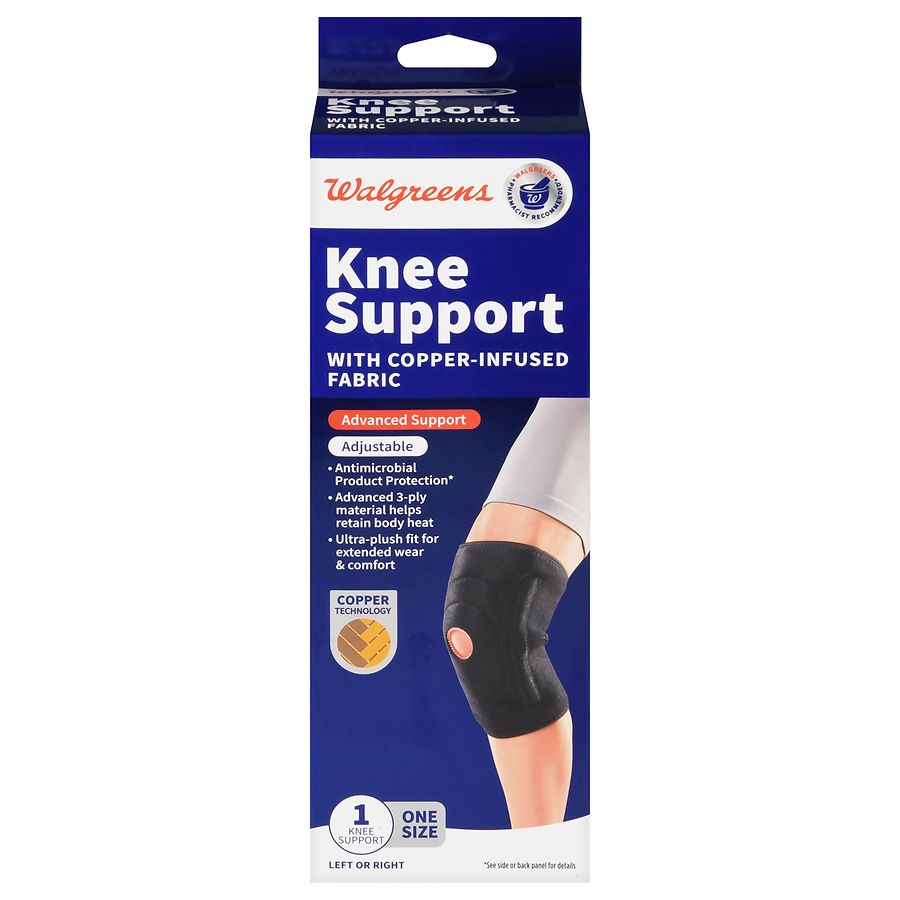 Walgreens Knee Support with Copper-Infused Fabric 1.0ea
