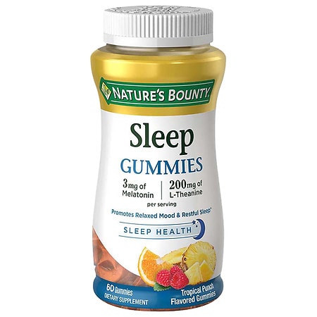 Nature's Bounty Sleep Complex 3 mg Melatonin/ 200 mg Gummies Punch