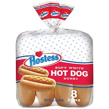 Hostess Hot Dog Buns Soft White 