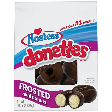 Hostess Donettes Mini Breakfast Treats Bag Frosted Chocolate