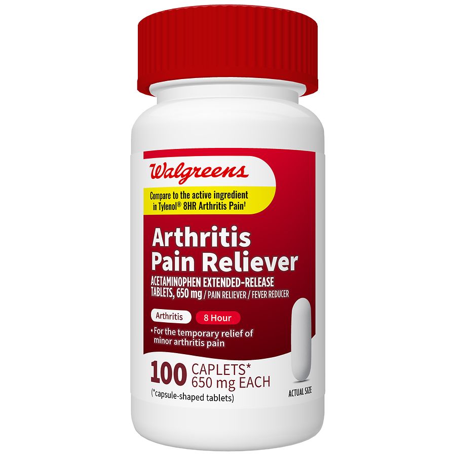 Walgreens Acetaminophen ExtendedRelease Tablets 650 mg, Arthritis Pain Walgreens