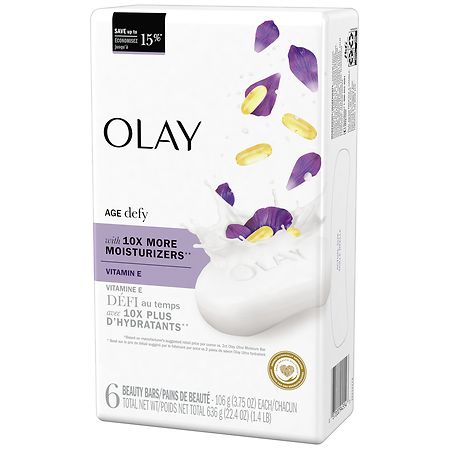 Olay Age Defy Bar Soap Vitamin E 6 bars,  oz each | Walgreens