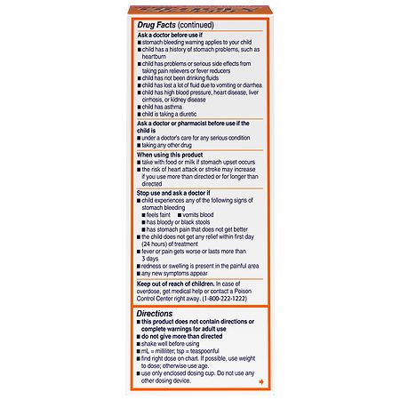 Children's Motrin Ibuprofen Liquid Medicine Bubble Gum