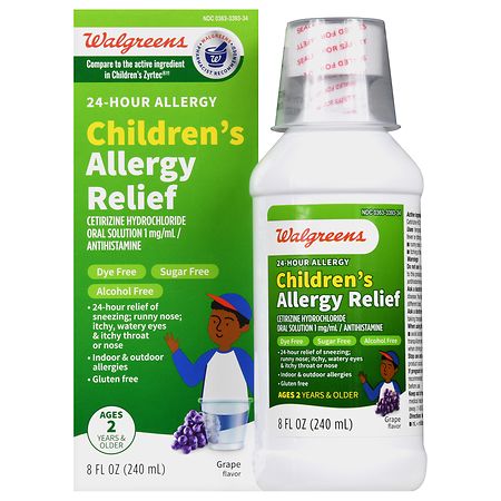 Walgreens Children's 24-Hour Allergy Relief Oral Solution Grape