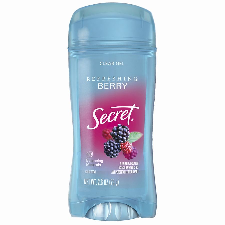 Secret Clear Gel Antiperspirant and Deodorant for Women Berry