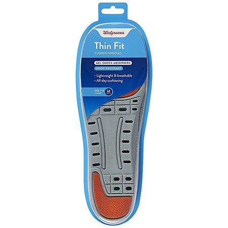 Walgreens Thin Fit Cushion Insoles 7-13