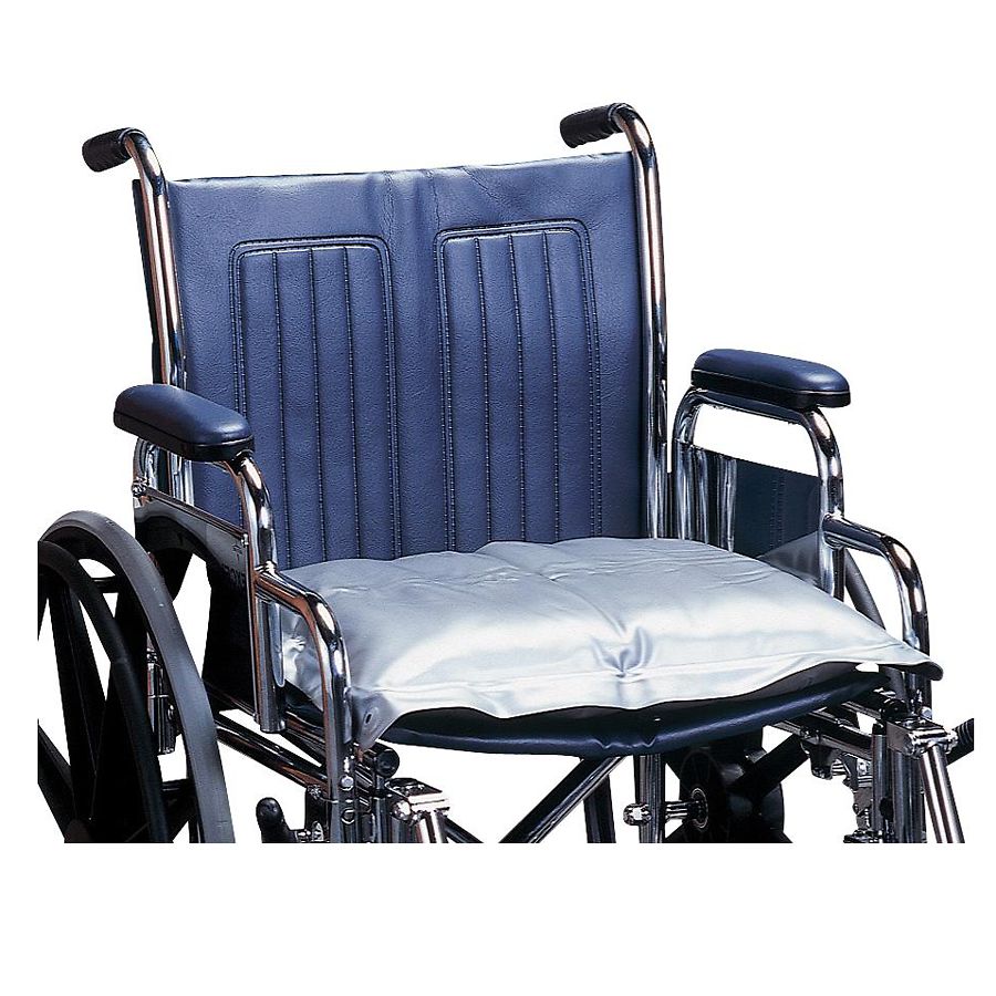 Wheelchair Gel Cushion w/ Removable Cover, 16x18x2 Navy Color For Sale