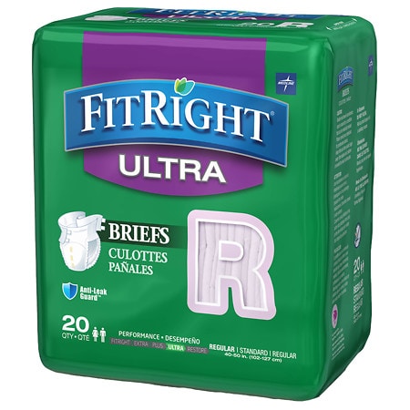 Medline FitRight Ultra Briefs Regular