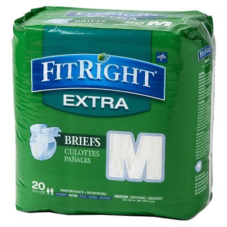 Medline FitRight Extra Briefs Medium