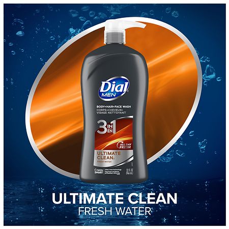 Dial Men 3in1 Body, Hair and Face Wash - Hydro Fresh - Shop Body