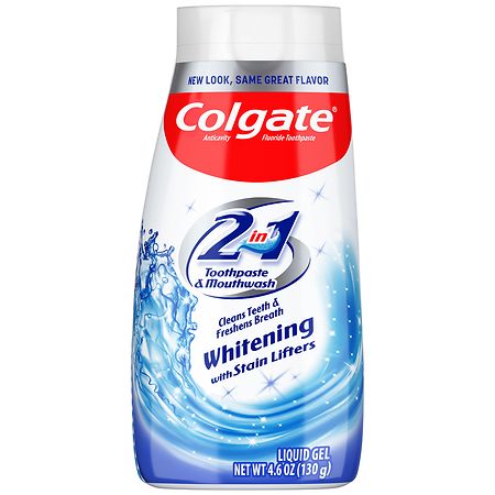 Colgate 2-in-1 Whitening Toothpaste Gel and Mouthwash