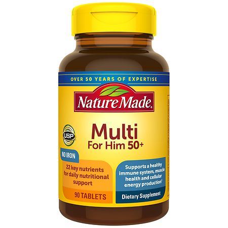 Nature Made Multivitamin for Him 50+ Tablets