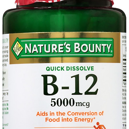 Nature's Bounty B-12 5000 mcg, Quick Dissolve