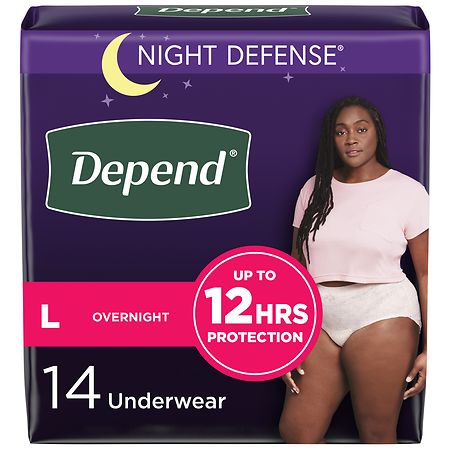 Because Premium Maximum Incontinence Underwear for Women - Beige, L, 80 Ct  