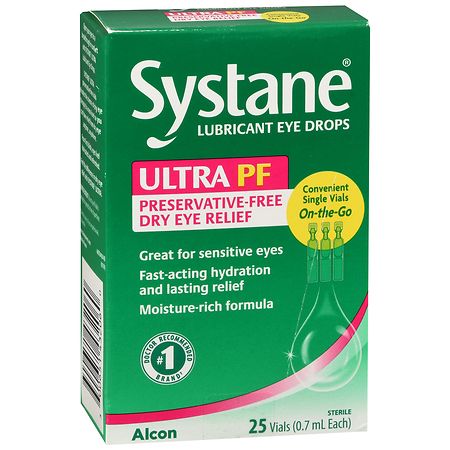 Systane Ultra PF Lubricant Eye Drops Vials