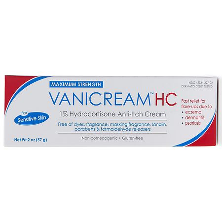 Vanicream orders HC 1% Hydrocortisone Anti Itch Cream 2oz Lot of 3