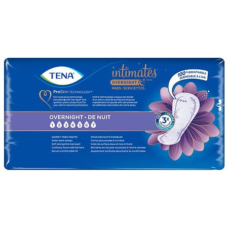 Tena Serenity Sensitive Extra Coverage Overnight Incontinence Pads 7 (90 ct)