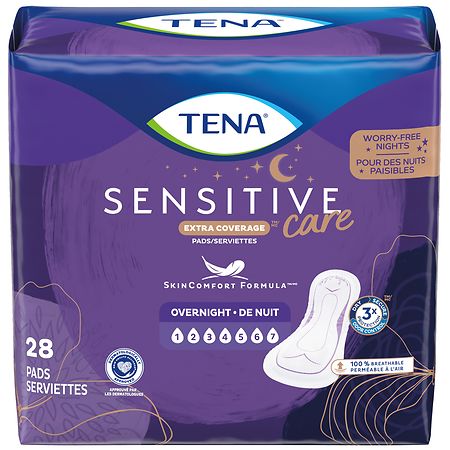 Tena Intimates Extra Coverage Overnight Incontinence Pads