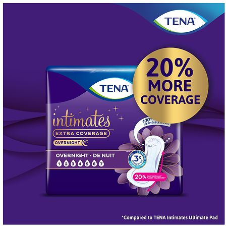 Tena Intimates Moderate Thin Incontinence Control Pad Long