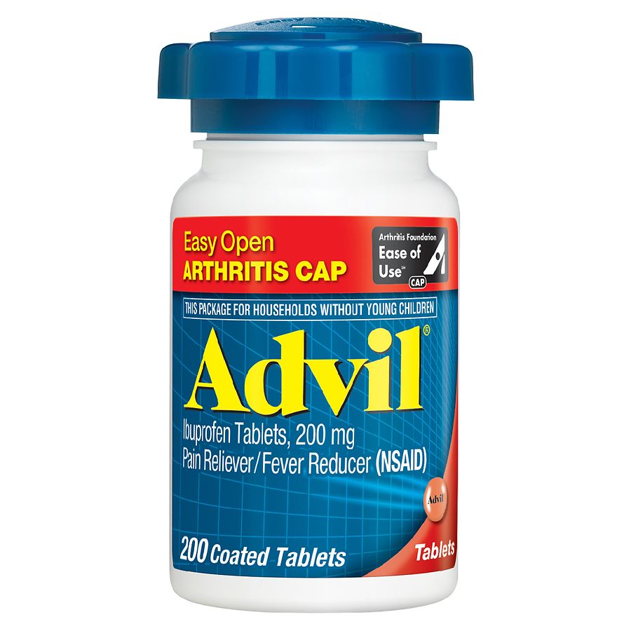 Advil Easy Open Ibuprofen Pain Reliever & Fever Reducer Tablets Walgreens