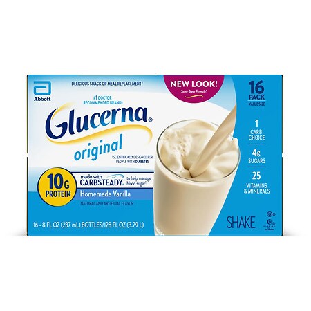 UPC 070074643984 product image for Glucerna Nutritional Shake Homemade Vanilla - 8.0 fl oz x 16 pack | upcitemdb.com