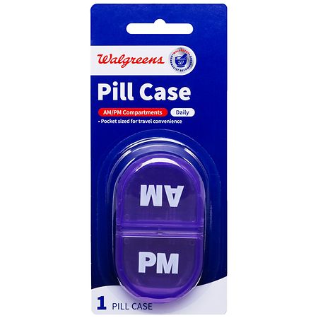 Small Pill Box 8 pcs,Cute Travel Pill Organizer Case Mini Tiny Clear  Plastic Storage Containers Portable for Pocket Purse
