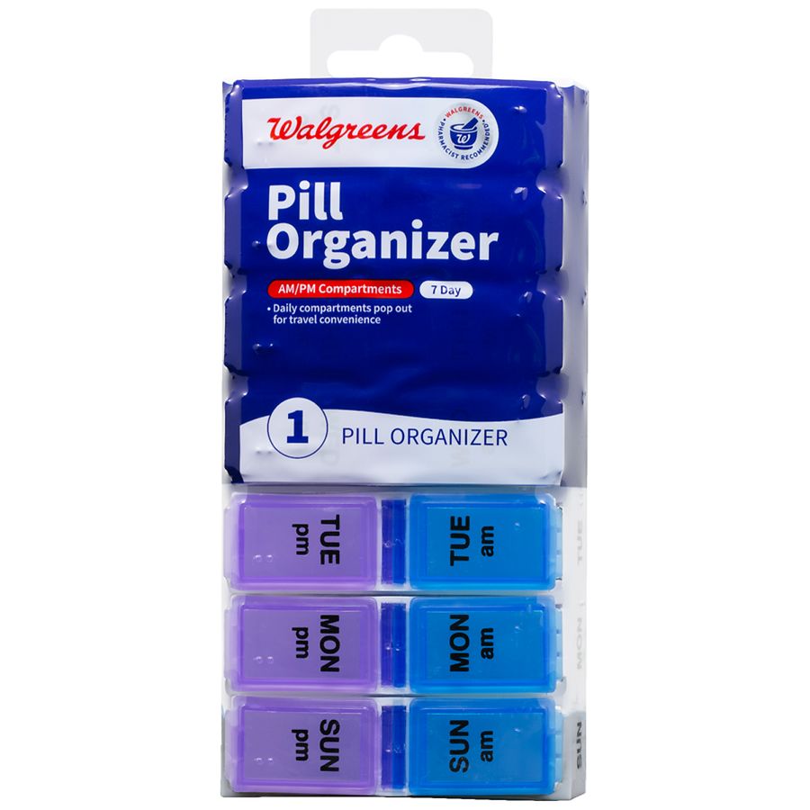 Walgreens 7-Day Pill Organizer AM/PM