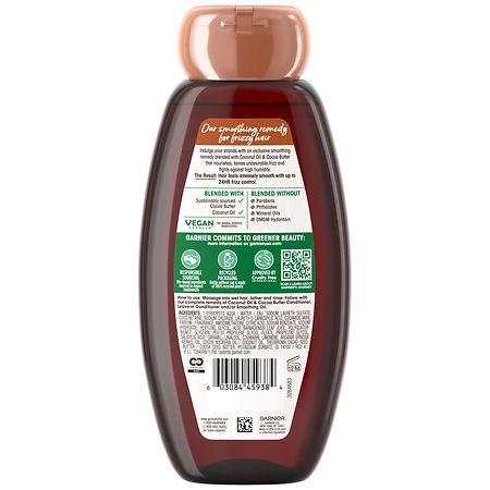 Garnier Whole Blends Smoothing Shampoo with Coconut Oil & Cocoa Butter  Extracts