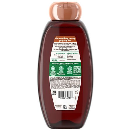 Coconut Oil & Cocoa Butter Smoothing Shampoo for extra body - Garnier