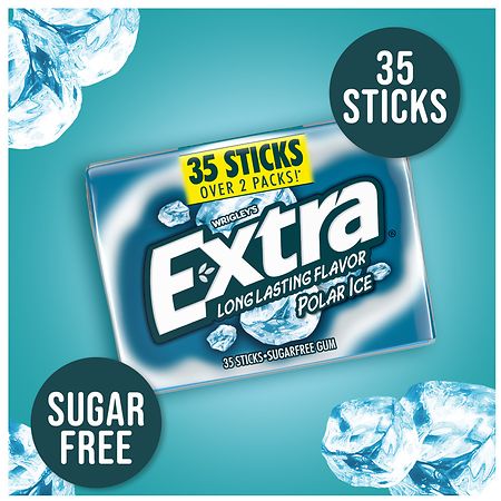 Eclipse Polar Ice Sugar Free Gum, 60 Count (Pack of 6)