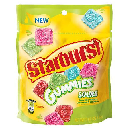 Starburst Gummies Stand-Up Bag Sour