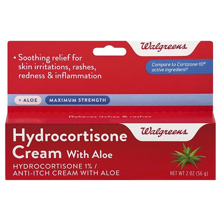 Walgreens Hydrocortisone Cream 1% Aloe